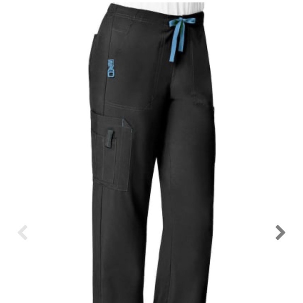 Black Carhartt Cross-Flex scrub bottoms